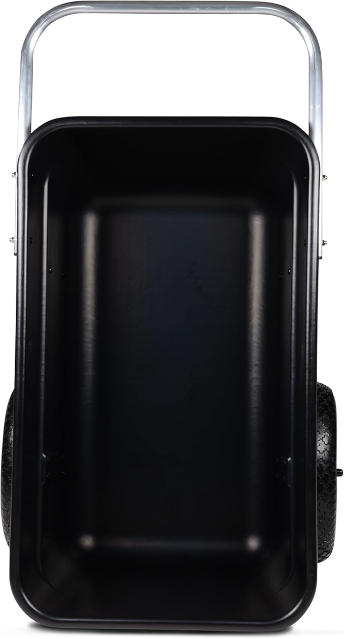 Smart Carts Premium Yard Cart - Strong, Lightweight, and Perfectly Balanced (16" Flat Free Wheels)