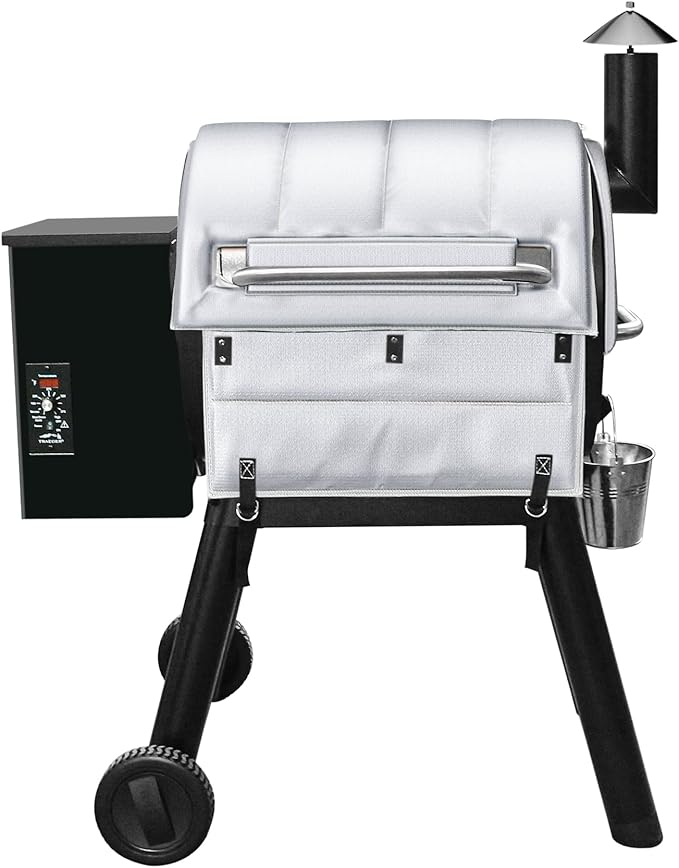 Insulation Blanket for Traeger Pro 22,Pro 575,Ironwood 650 and Lil' Tex Elite Wood Pellet Smoker Grill,BAC626 Pro 22/575 Insulation Blanket Smoker Cover Replacement Parts Grills BBQ Winter Accessory
