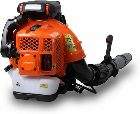 Lefitap 80CC Gas Leaf Blower - 4.3 HP | 900 CFM | 206 MPH High Airflow Heavy Duty Backpack Leaf Blower Gas Powered for Yard Lawn Care, Clears Leaves, Debris & Snow - Ergonomic Harness System