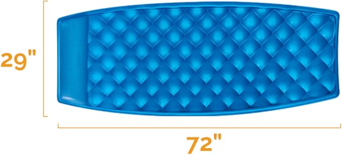 SwimWays Aquaria Luxury Solana Lounge Float Lounger Recliner Chair with Cell Foam for Adult and Kid Beach, Lake, or Swimming Pool Water Lounging, Aqua