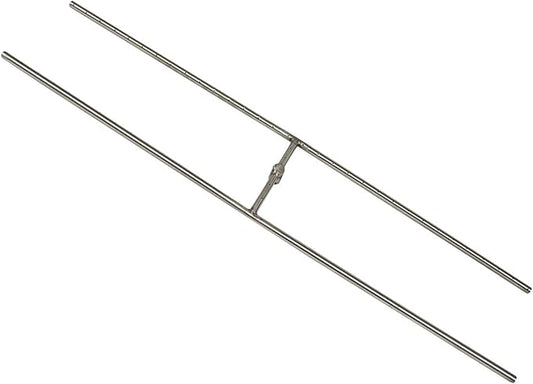 Hearth Products Controls (HPC) Rectangle Stainless Steel Fire Pit H-Burner (HBSB60-NG), 60x10-Inch, Natural Gas