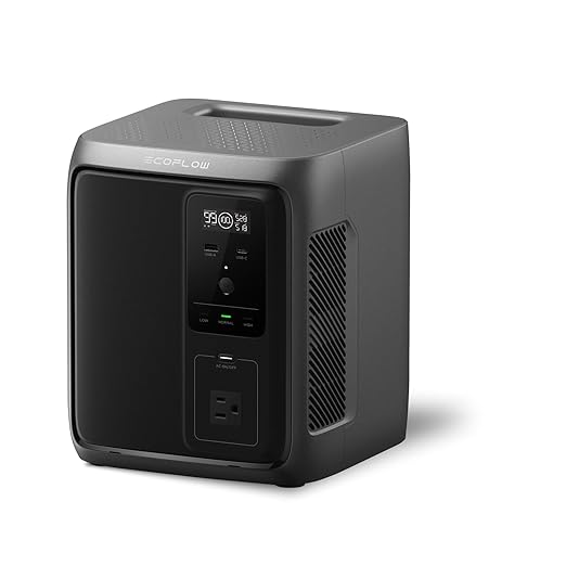 EF ECOFLOW Portable Power Station DELTA 3 1000 Air, 960Wh LiFePO4 (LFP) Battery, 500W AC Output Solar Generator(Solar Panel Optional) for Home Backup Power, Camping & RVs