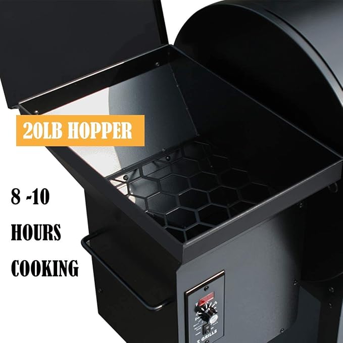 Z GRILLS Wood Pellets Smoker,8-in-1 Outdoor Smoker Grill with 1000 SQIN 20LB Hopper Stainless