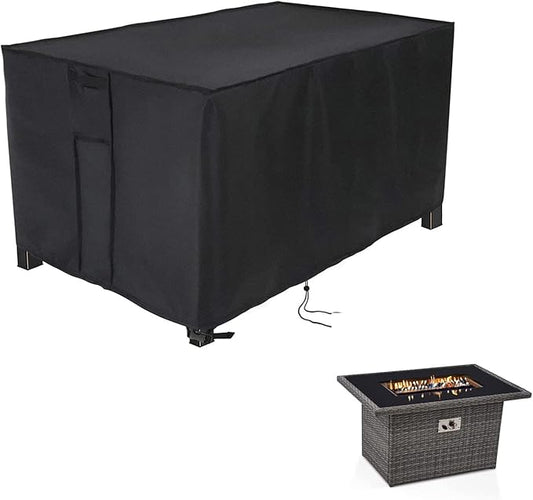 Rectangular Fire Pit Cover 40 inch, Propane Gas Fire Pit Table Cover,Outdoor Waterproof Firepit Table Cover - 40 X 28 X 25 Inch