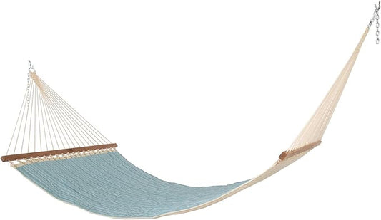 Nags Head Hammocks Harborview Surfside Bella Dura Quilted Hammock, Constructed of Durable Fabrics, Cumaru Spreader Bar, Rolled Rim Grommets, Galvanized Hardware, Handcrafted in The Carolinas