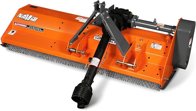 3 Point 68'' Working Width PTO Flail Mower for 30-60hp CAT 1 Tractor, NAM68
