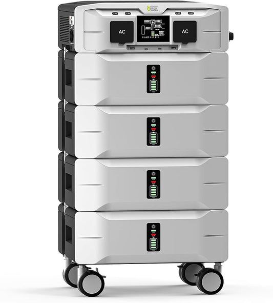 IEE 10.24kWh Portable Power Station SP5000, 120/240V Solar Generator 5000W(9000W Surge) AC Output, LFP Battery Generator for Home Use, Camping, Emergencies, Power Outages, RVs