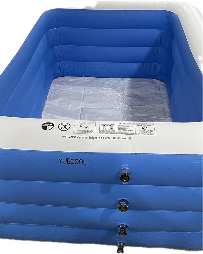 Inflatable Swimming Pool, 79" x 58" x 29" Thickened Family Above Ground Pool for Outdoor, Backyard, Garden, Summer Water Party