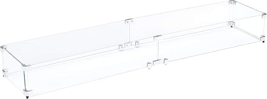 Celestial 53.25" x 11" x 6" Wind Guard, fits Celestial 48” x 6” Fire Pit Burner Pans