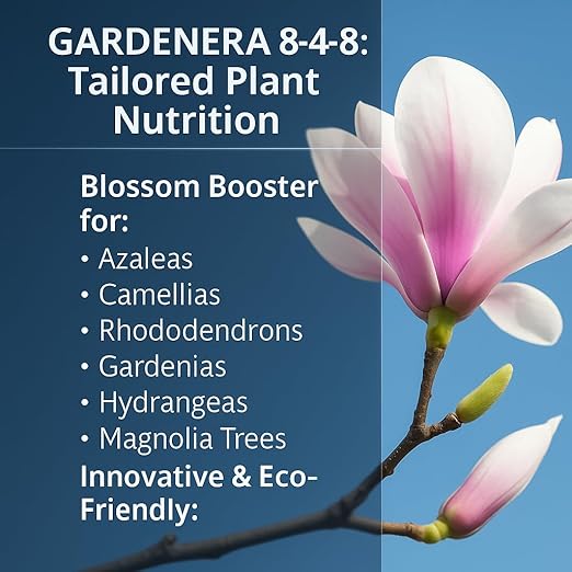 𝐁𝐄𝐒𝐓𝐒𝐄𝐋𝐋𝐄𝐑 Premium 8-4-8 Acidic Fertilizer for Azaleas, Camellias, Hydrangeas, Blueberries, Gardenias, Magnolia Trees, Evergreens and Rhododendrons - Ideal Iron-Rich Plant Food - 2 QUARTS