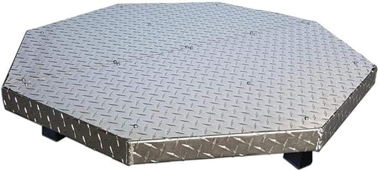 Deck Defender & Grass Guard MAX - Fire Pit Base & Heat Shield - Metal Fireproof Pad for Under Fire Pit - Heat Resistant Protector for Outdoor Deck, Grass, Patio - Protect Surfaces from Heat Damage