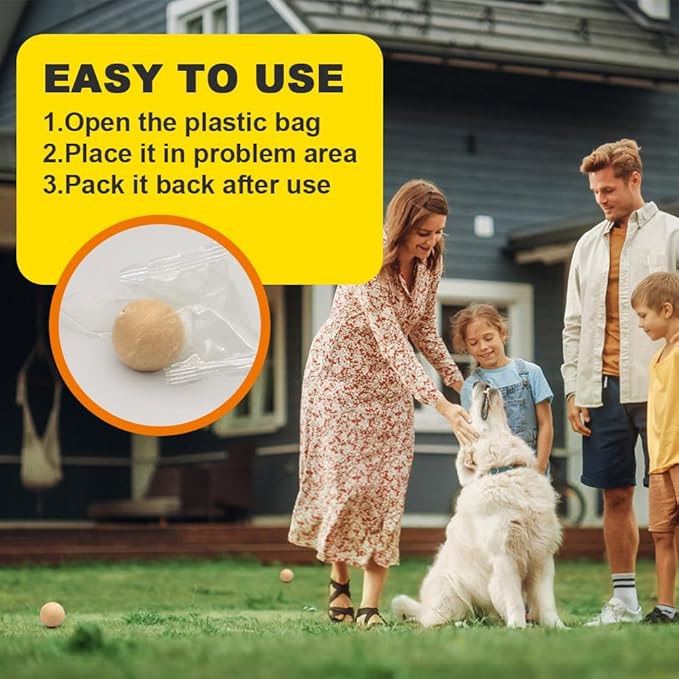Squirrel Repellent Outdoor, Chipmunk & Squirrel Repellent, Keep Squirrels Away from Garden/Attic/Yard and Bird Feeder, Safe for Kids, Pets and Plants, 120 sq ft Coverage - 8P