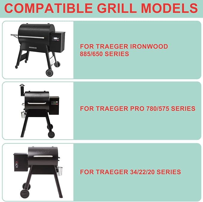 WEBROIL 30 Packs BAC407 Grease Bucket Liner for Traeger Pro 575/870 Grill Tray liner, Traeger Ironwood 650/885 Bucket Liner Accessories,Traeger Drip Tray liner 20, 22, 34 Series Pellet Grill,4.9" x 4"