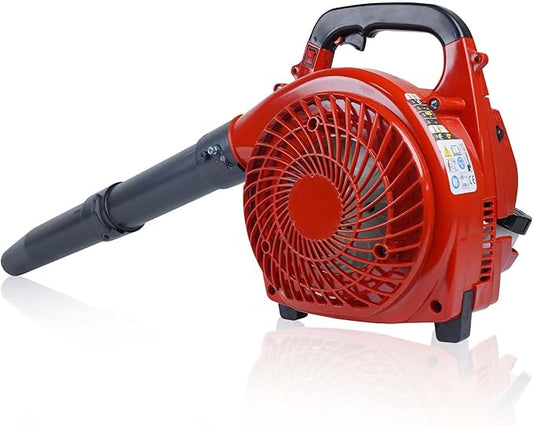 Gas Powered Leaf Blower, 28 CC 1.1-HP 2-Stroke Engine, Powerful 490 CFM & 280 MPH Gas Leaf Blower, Lightweight Handheld Design for Lawn Care, Driveway Cleaning, and Light Snow Removal