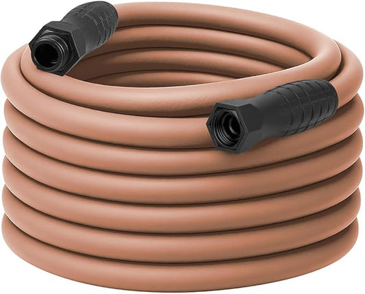 Flexzilla Colors SwivelGrip Garden Hose 5/8 in. x 75 ft., Lightweight All-Weather Water Hose, Durable and Flexible, Leak-Free Connections, Red Clay