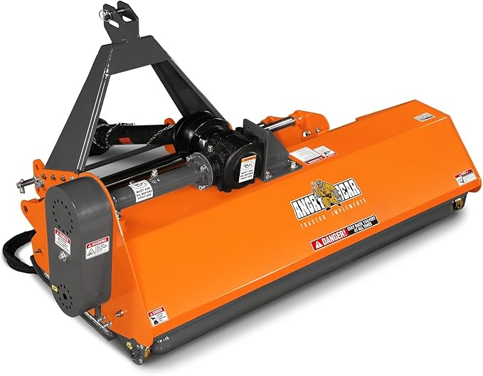 68'' Working Width 3 Point PTO Flail Mower with 8inch Left/Right Hydraulic Side Shift,for 30-60hp CAT 1 Tractor, NAM68H