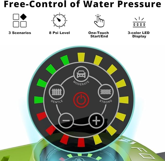 2026NEW Pressure Power Washer with 4 Quick Connect Nozzles, Inlet Hose & Filter, Foam Cannon for Cars/Fences/Driveways/Patios/Home Cleaning,30" X 13.2" X 12.2"