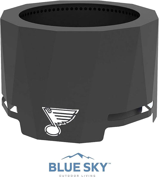 Blue Sky Outdoor Living NHL Toronto Maple Leafs 24” Steel Peak Patio Smokeless Fire Pit, Firewood and/or Wood Pellet Burning