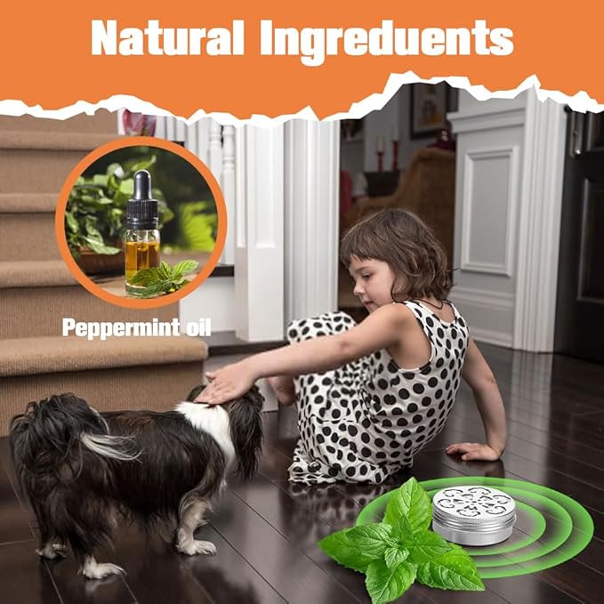 Rodent Repellent Indoor for Cars, Natural Mice Repellent for Cars, Peppermint Oil Mouse Repellent Indoor & Outdoor, Keep Rats Out of House/RV/Car Engines/Garages, 90 Days Protection- 2 Packs
