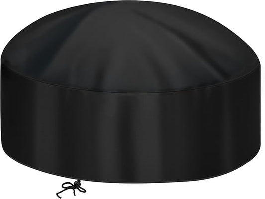 30-Inch Fire Pit Cover for 28-32 inch Round Fire Pit, Heavy Duty 300D Oxford Fabric Waterproof Dustproof Fire Bowl Cover All-Season Protection 32"Dia x 16"H