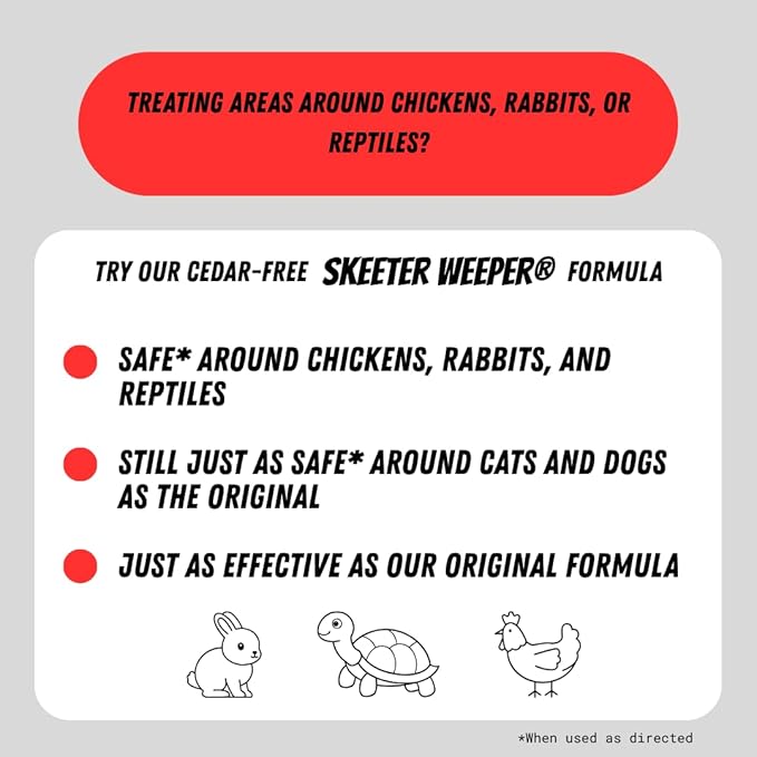 Skeeter Weeper® Premium Natural Mosquito/Pest Control Misting Solution (Single 6 oz Concentrate, Regular Strength, Cedar-Free)
