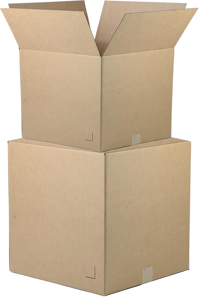 The Boxery 9"x4"x4" Brown/Kraft Corrugated Cardboard Shipping Boxes 25-Pack | Mailing, Packing, Moving & Storage for Business/Home – Durable - Eco-Friendly, Recyclable - Made in the USA