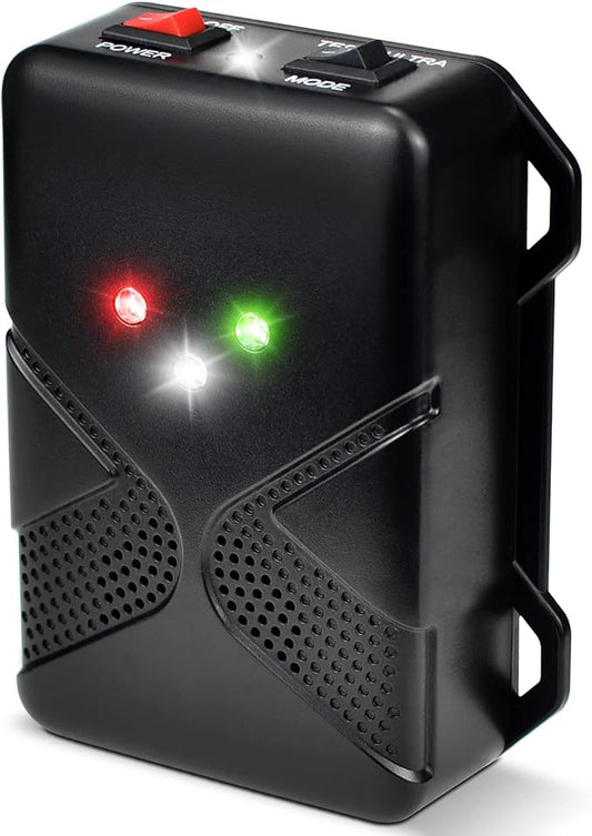 Under Hood Rodent Repeller Battery Operated Ultrasonic & Strobe Light Mouse and Rat Deterrent for Car Engines – Wireless Animal Repellent Device for Vehicle Pest Control