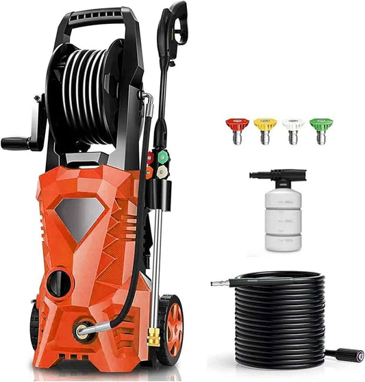 Imdot 5000PSI Electric Pressure Washer 2025 2.8GPM High Power Washer with 4 Pressure Nozzle and Soap Bottle for Home, Car Washing, Fence Cleaning, Patio (Blue)