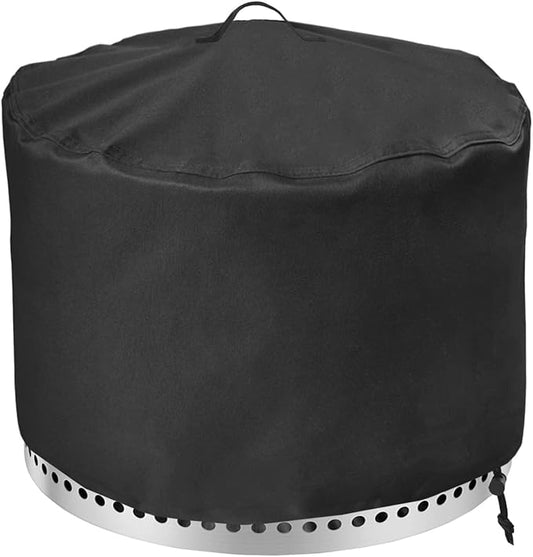 Fire Pit Cover for Solo Stove Yukon 27 Inch, Waterproof & Heavy Duty Outdoor Cover Solo Stove Shelter for Yukon 2.0 Tear resistance Rainproof & Windproof, Black