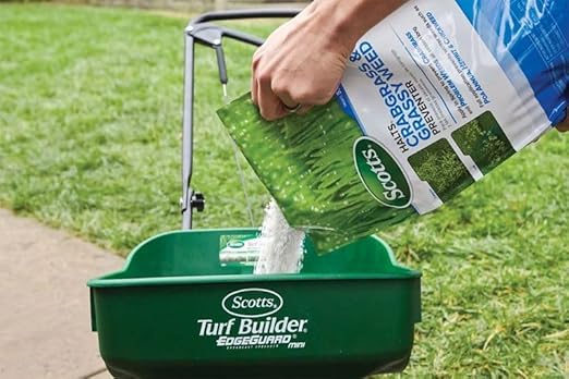Scotts Halts Crabgrass and Grassy Weed Preventer, Crabgrass Preventer, Pre Emergent Weed Control for Lawns, Prevents Chickweed & More, Treats up to 5,000 sq. ft., 10.06 lb.