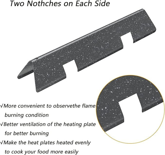 7636 15.3'' Porcelain-Enameled Flavorizer Bars,69787 Burner Tube,67060 Heat Deflector Replacement Parts Repair Kit for Weber Spirit II 300 Series(with Up Front Control),Model Years 2017 and Newer
