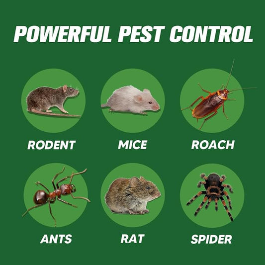 Pest Control, Mice Repellent Indoor, Mouse Repellant Pouches, Rodent Repellent, Peppermint to Repel Ant, Roach & Spider, Rat Deterrent for House, Keep Mice Away, Effective for 60-90 Days-10P