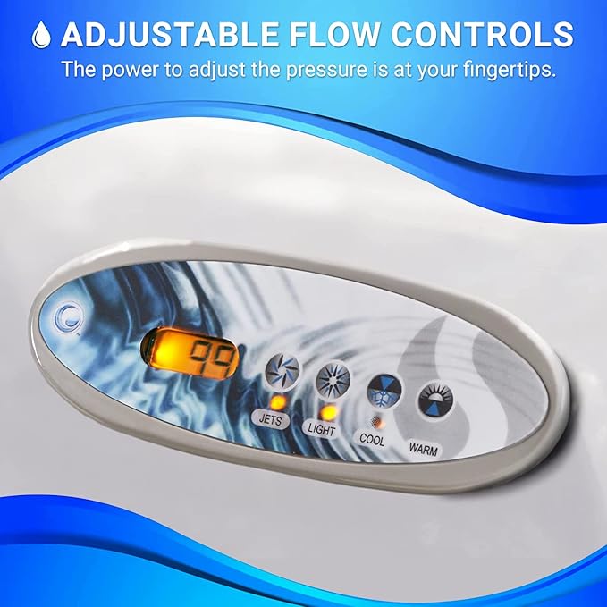 AquaLife Edgewater® EX 6-7 Person 28-Jet Acrylic Non-Lounger Hot Tub with Ozonator