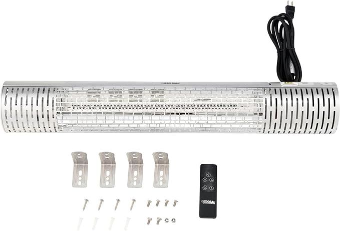 Global Industrial Infrared Patio Heater W/Remote Control, Wall/Ceiling Mount, 1500W, 120V