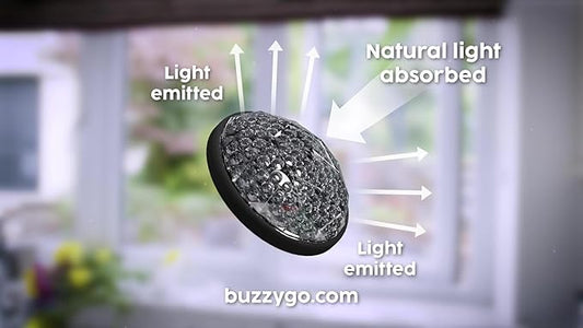 Natural Light-Powered Fly Deterrent, 3-Pack, Chemical-Free Pest Control