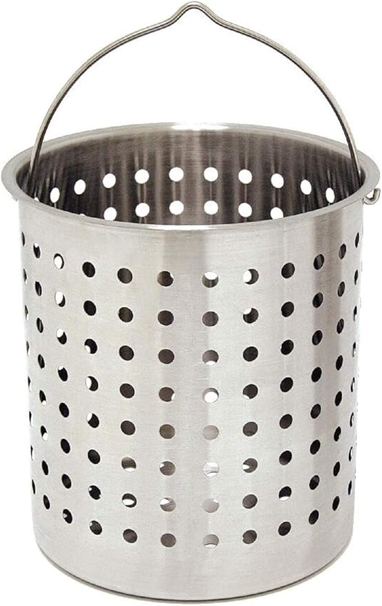 Bayou Classic 1118 32-qt Stainless Turkey Fryer Features Vented Lid Perforated Poultry Rack 12-in Stainless Fry Thermometer 2-oz Seasoning Injector