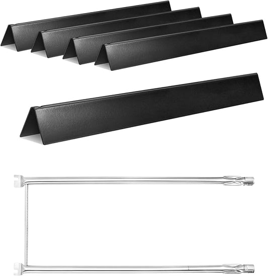 GasSaf 21.5 Flavorizer Bar, 27 Grill Burner for Weber Spirit 200, E-210, S-200, S-210, E-210NG (Side Control), Spirit 500, Genesis Silver A, Grill Insert Replacement Parts for Weber 7534 7535 7507
