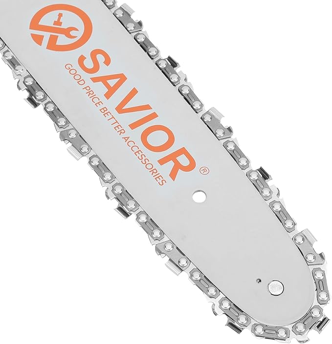 Savior 4 Pack 5 Inch Chainsaw Chain for WORX WG324 / WG324.9 / WG325 / WG325.9, for FASTCRAFT 2020X-L .043" Gauge 0.30" Pitch 28 Drive Links 5" Replacement Chain for WA0142