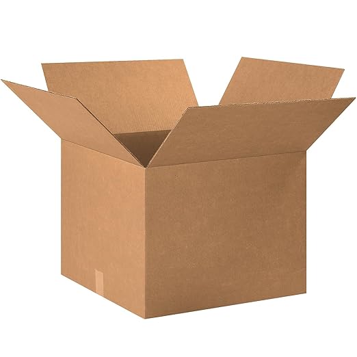 BOX USA Moving Boxes Large 20"L x 20"W x 15"H 12-Pack - Corrugated Cardboard Box for Shipping, Mailing, Packing, Packaging and Storage