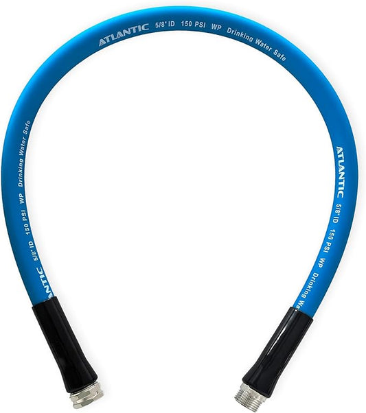 Atlantic RV Drinking Water Safe Hose 3 ft Short Garden Hose Extension: Lead, BPA, Phthalate-Free, and PVC-Free.