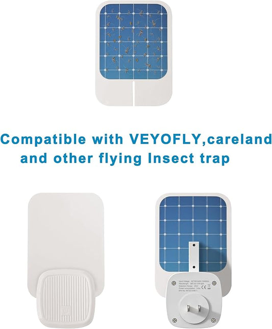 20 Pack Refill Glue Boards for VF01 Flying Insect Trap Plug-in, Replacement Sticky Glue Cards for Fly Trap Indoors