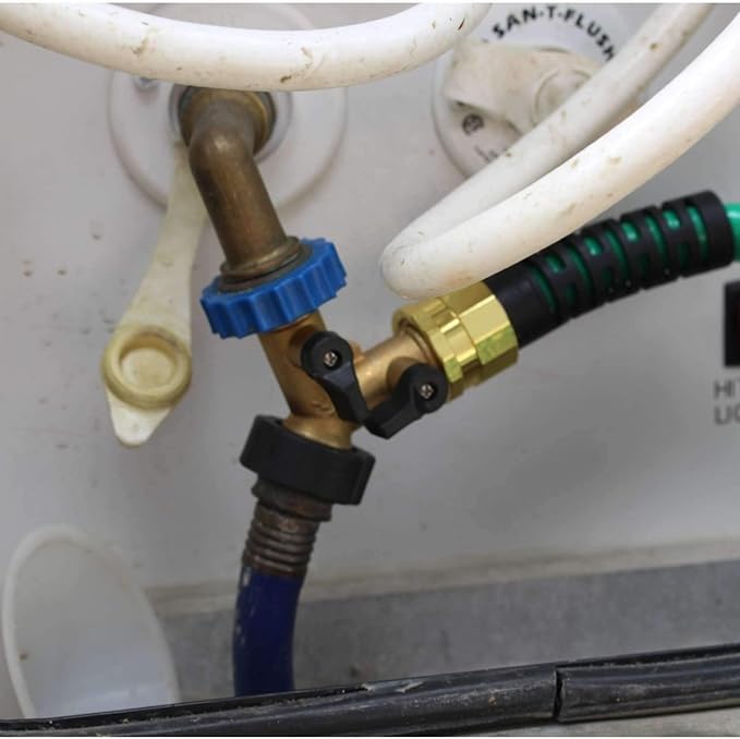 Freeze Miser® & 2-Way Y Valve Shut-Off ¾ Inch Brass Hose Connector