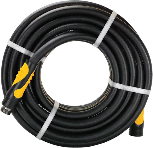 Melnor 88050AMZ XT Fusion Garden Hose 5/8" x 50ft - Durable - Lightweight - Kink-Resistant - Polymer Blend - Black/Orange
