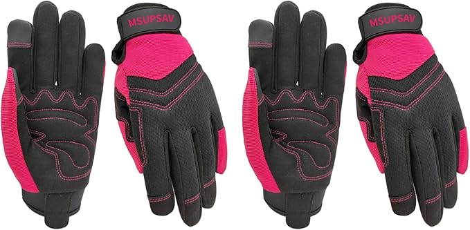 Thorn Proof&Puncture Resistant Gardening Gloves with Grip,Garden Glove for Women, Leather Yard Work Gifts
