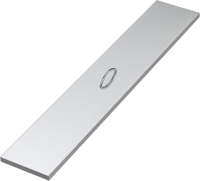 Stanbroil Fire Pit Lid Fits 48 x 6 Inches Linear Drop-in Burner Pan, Solid Stainless Steel Cover for Outside Firepit