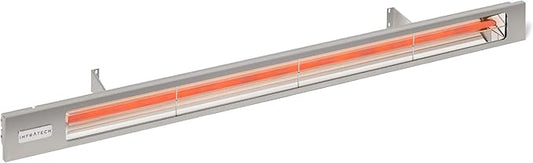 Infratech SL Series Slimline Single Element Anodized Aluminum 63.5" 3000W Silver Bronze Outdoor Heater