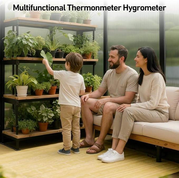 8x16 FT Outdoor Greenhouse, Aluminum Frame Quick Lock System, Large Walk-in Garden Greenhouse for Vegetables, Flowers & Plants, with Sliding Door & Screened Vent Window, Black
