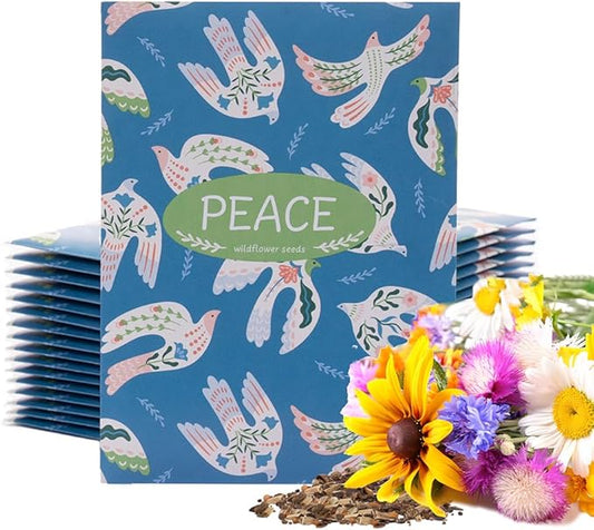 Peace Dove - 25 Seed Packs - Perfect Eco-Friendly Gift for Gardeners & Friends - Non GMO Seeds