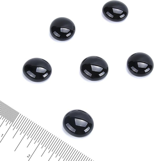 GasSaf Blue Fire Glass Beads for Outdoor Fire Pit, Fireplace, Replaces Existing Gas Logs & Lava Rocks, 3/4 Inch Glass(10 Pound)(Onyx Black)