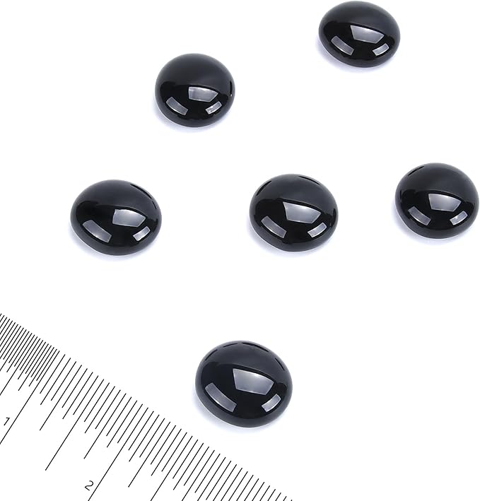 GasSaf Blue Fire Glass Beads for Outdoor Fire Pit, Fireplace, Replaces Existing Gas Logs & Lava Rocks, 3/4 Inch Glass(20 Pound)(Onyx Black)